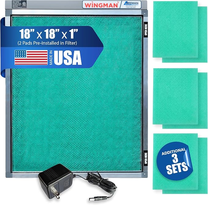 18x18x1 Polarized Media Electronic Air Filter