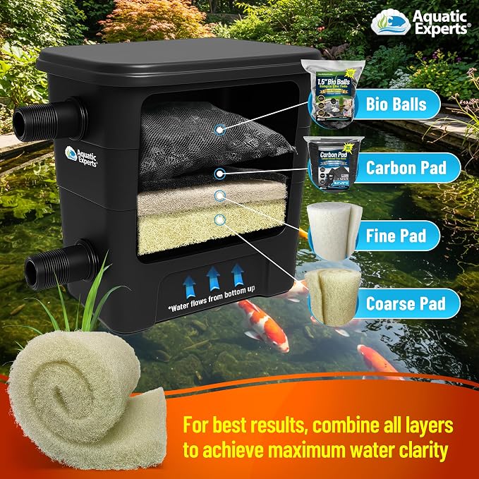 Aquatic Experts Cream COARSE Pond Filter Pad