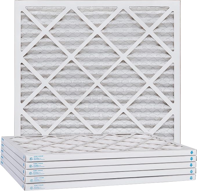 Aerostar 22x22x1 MERV 13, Pleated Air Filter, Box of 6, Made in the USA