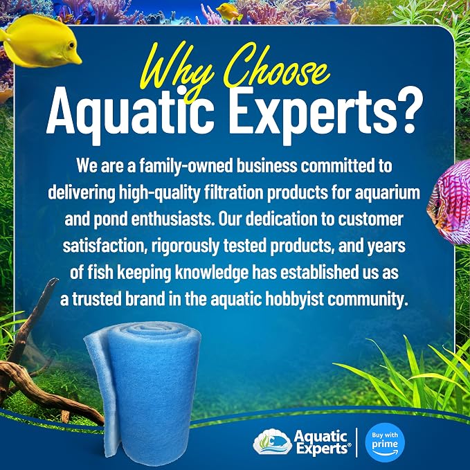 Aquatic Experts Classic Bonded Aquarium Filter Pad -24 Inches by 72 Inches by