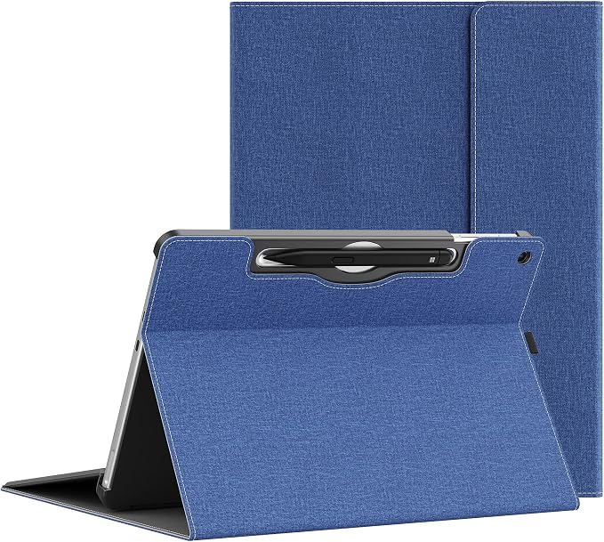 Tablet Case for 2025 New Microsoft Surface Pro 1st Edition 12-inch PU Leather &amp Hard Shell Laptop Protective Cover with Multi-Angle Built-in Kickstand &amp Pen Holder (Black)