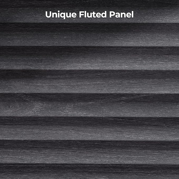 SICOTAS Fluted Sideboard Buffet Cabinet with Storage, Modern Credenza Storage Cabinet with 3 Larger Drawers, 2-Piece Media Console Mid Century Coffee Bar Table for Entryway Kitchen, Dark Grey Alder
