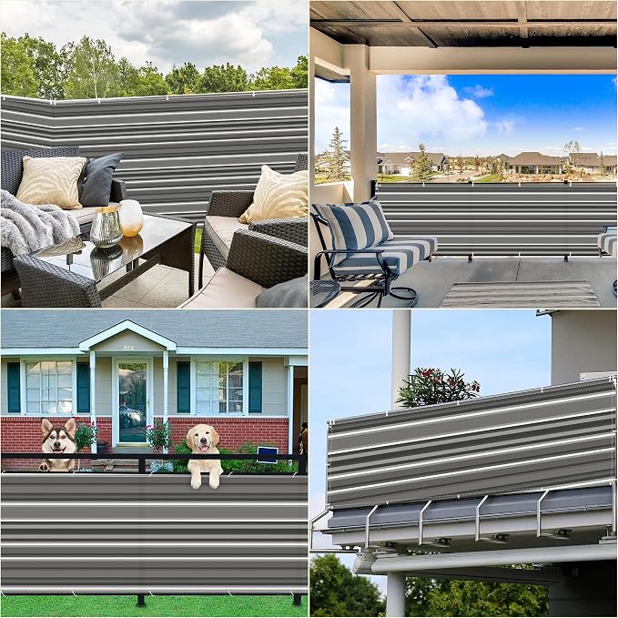 Privacy Fence Screen 8.2' x 29.5' UV Protection Weather-Resistant Privacy