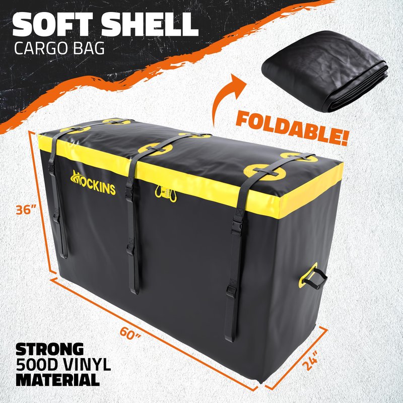 Mockins 30 Cu Ft Trailer Hitch Cargo Carrier Bag for Road Trips & Camping