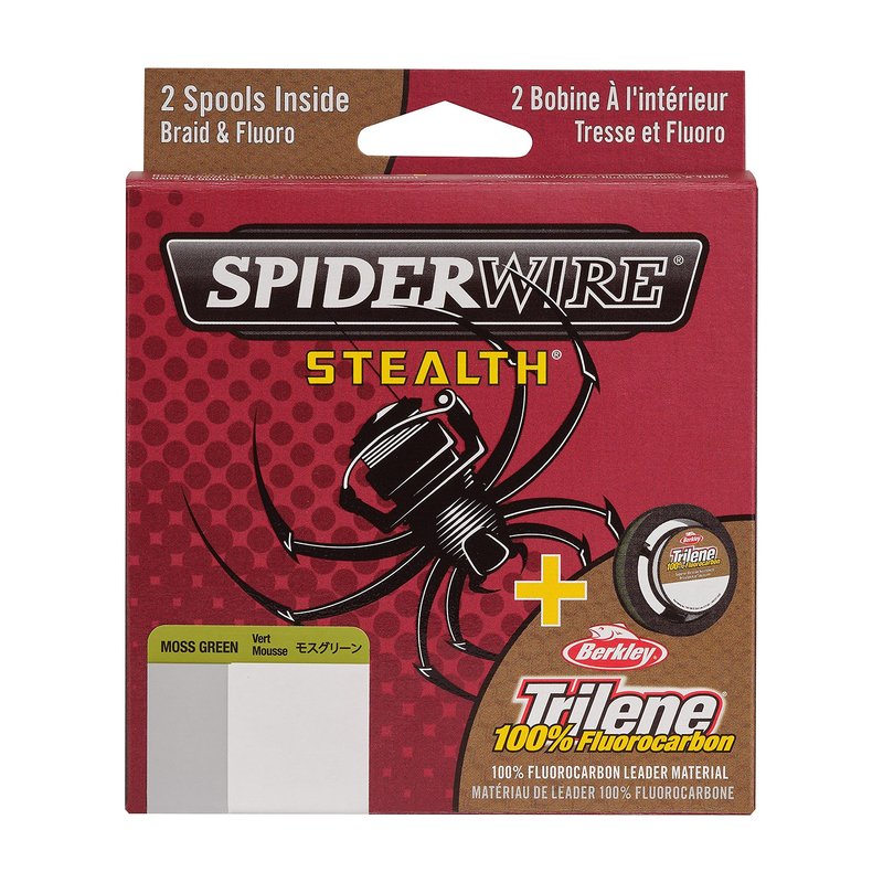 Spiderwire Berkley FireLine® Superline, Moss Green/Clear, 15lb | 6.8kg, 125yd | 114m Fishing Line, Suitable for Freshwater Environments