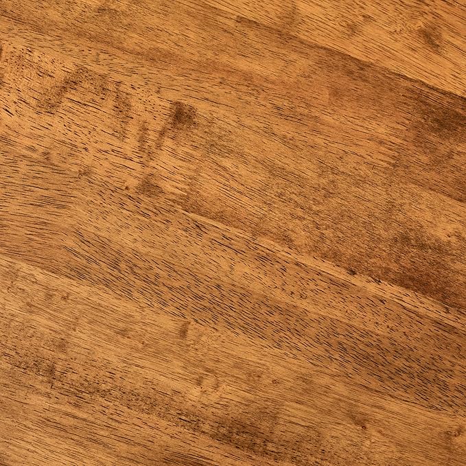 Furniturebox UK Solid Wood Table - Lynton Wooden Dining Table - Modern Take on Traditional Classic Farmhouse Dining Furniture - Retro Solid Rubberwood (4 Seat Table)