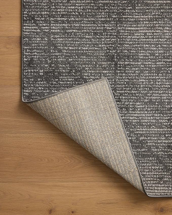 Loloi Kamala Collection KAM-06 Charcoal/Ivory 11'-2" x 15'-7" Area Rug