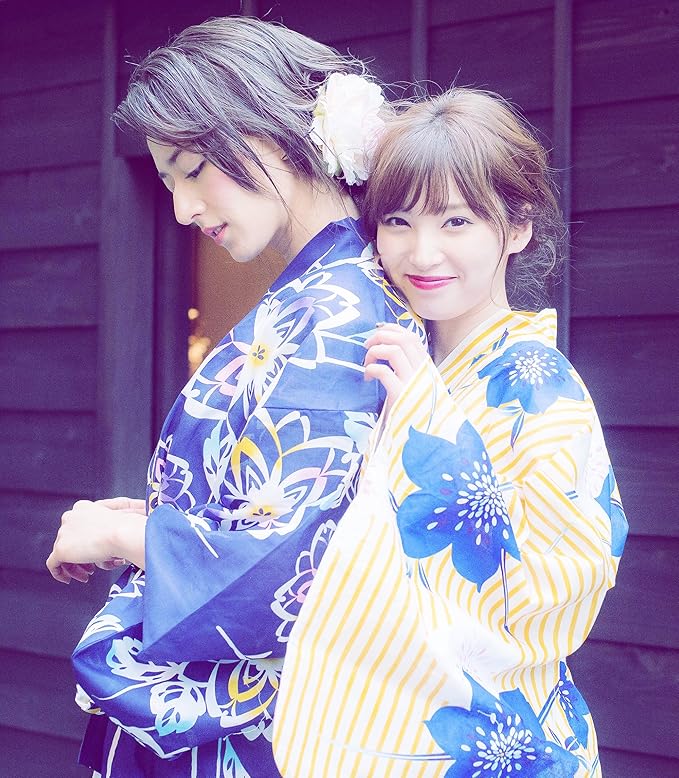 Kimura Jitsugyo Women's Kyoto Traditional Easy Wearing Kawaii Yukata Robe(Japanese Casual Kimono) Set 2