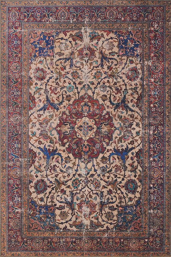 Loloi Loren Collection LQ-11 Sand/Multi 8'-4" x 11'-6" Area Rug