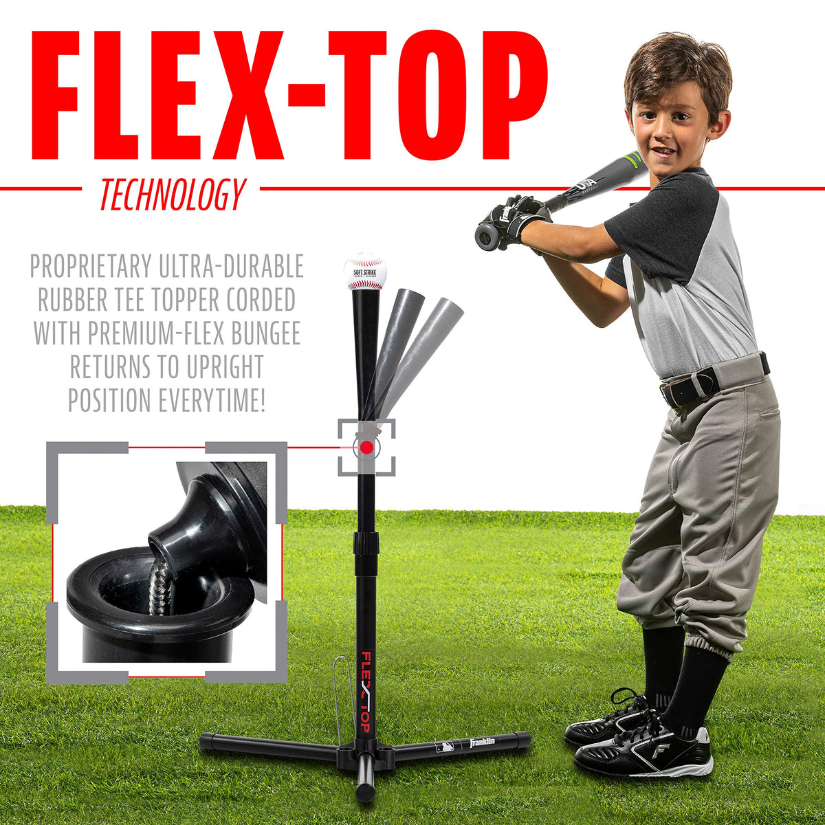 Franklin Sports Tee Ball - Flex Top Tee Ball Batting Tee