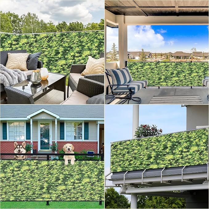 Privacy Screen Protector 4.6' x 32.8' UV Protection Weather-Resistant Patio