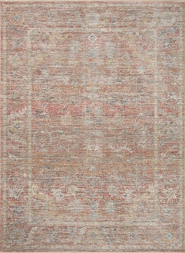 Loloi Magnolia Home by Joanna Gaines Millie Collection MIE-04 Sunset/Multi 9'-6" x 13'-1", .25" Pile Height, Area Rug