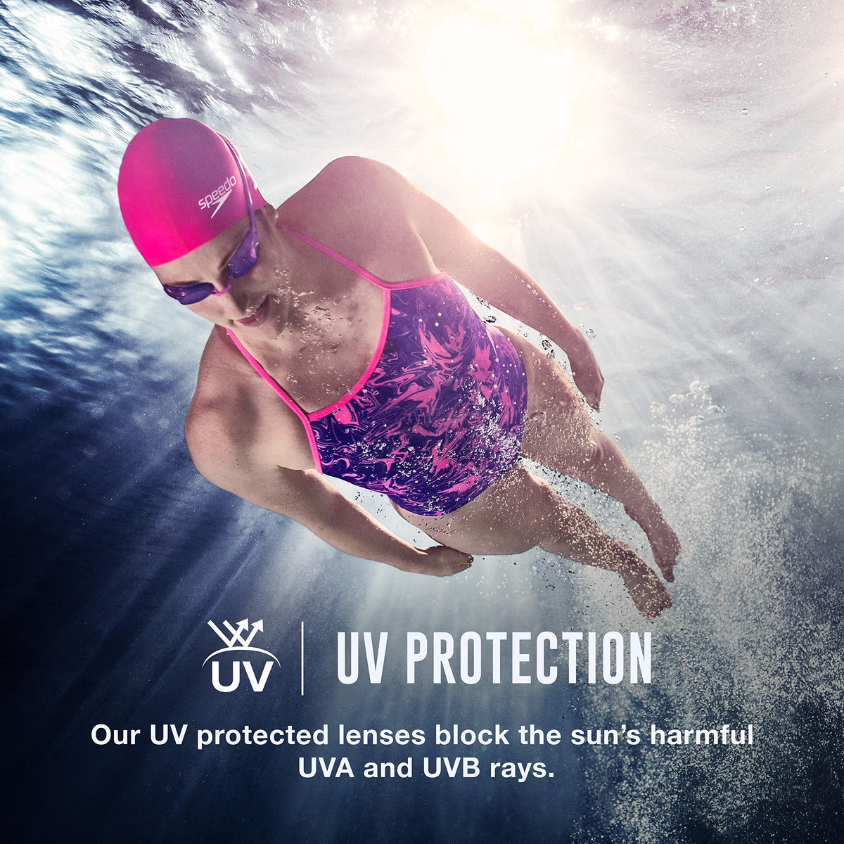 Speedo Women's Swim Goggles Mirrored Vanquisher