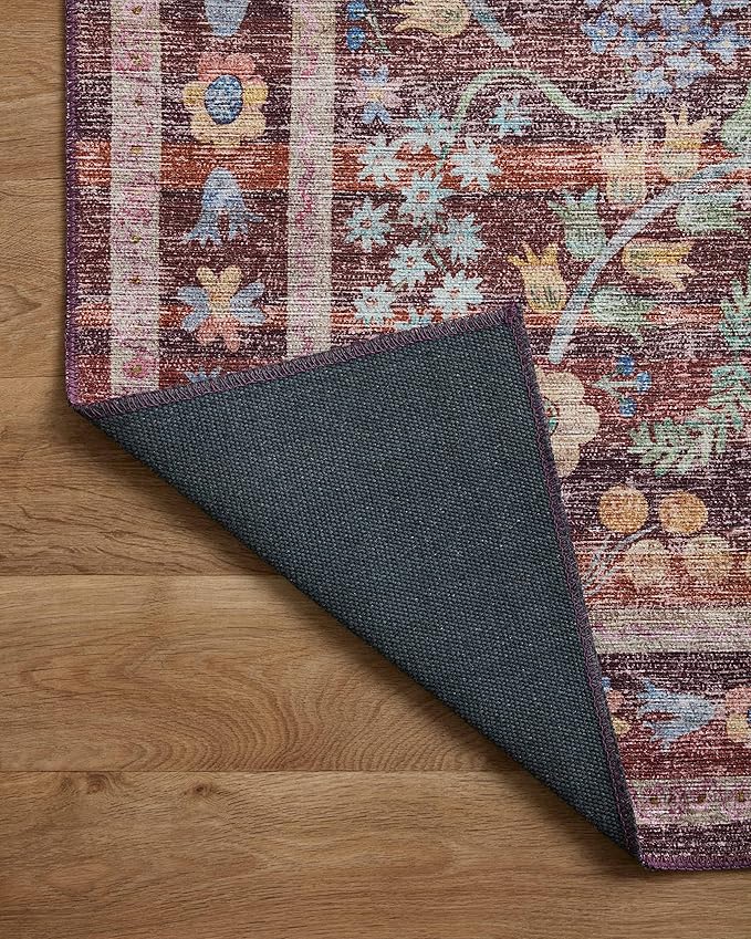 Loloi Rifle Paper Co. Maison Collection MAO-06 Red 2'-6" x 12'-0", .19" Pile Height, Runner Rug