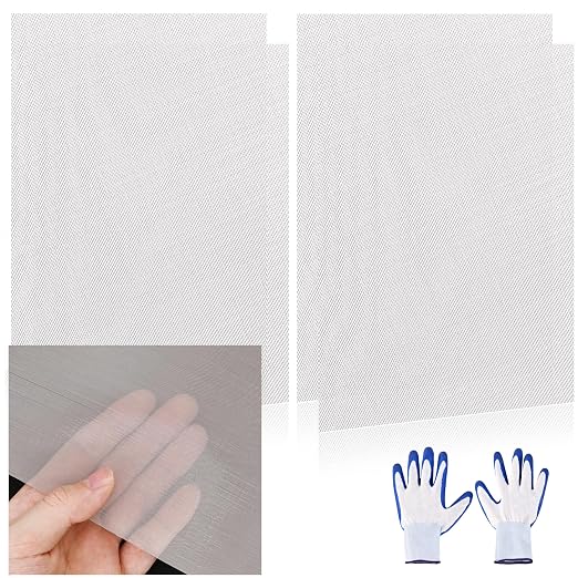 4 Pcs 13x9 120 Mesh 304 Stainless Steel Wire Mesh Sheet, Rustproof Metal Mesh