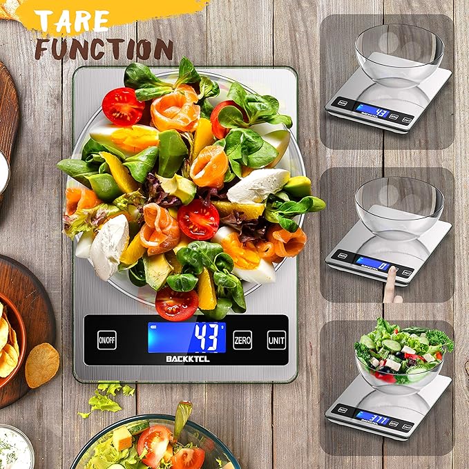 BACK KTCL''Cooking Master' 22lb Digital Kitchen Food Scale
