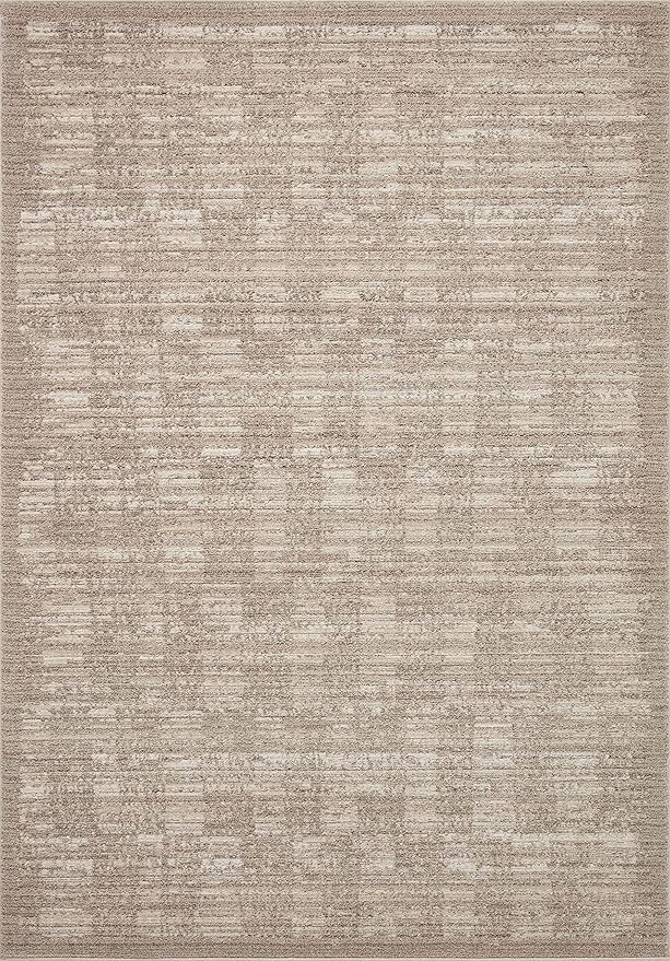 Loloi Darby Collection DAR-07 Pebble/Sand 4'-0" x 6'-0" Accent Rug