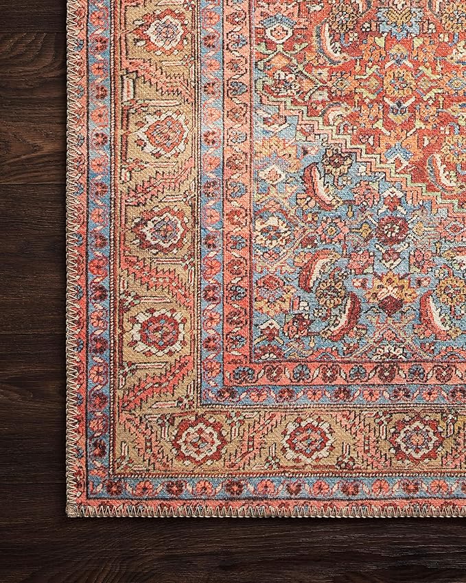 Loloi Loren Collection LQ-06 Red/Multi 8'-4" x 11'-6" Area Rug