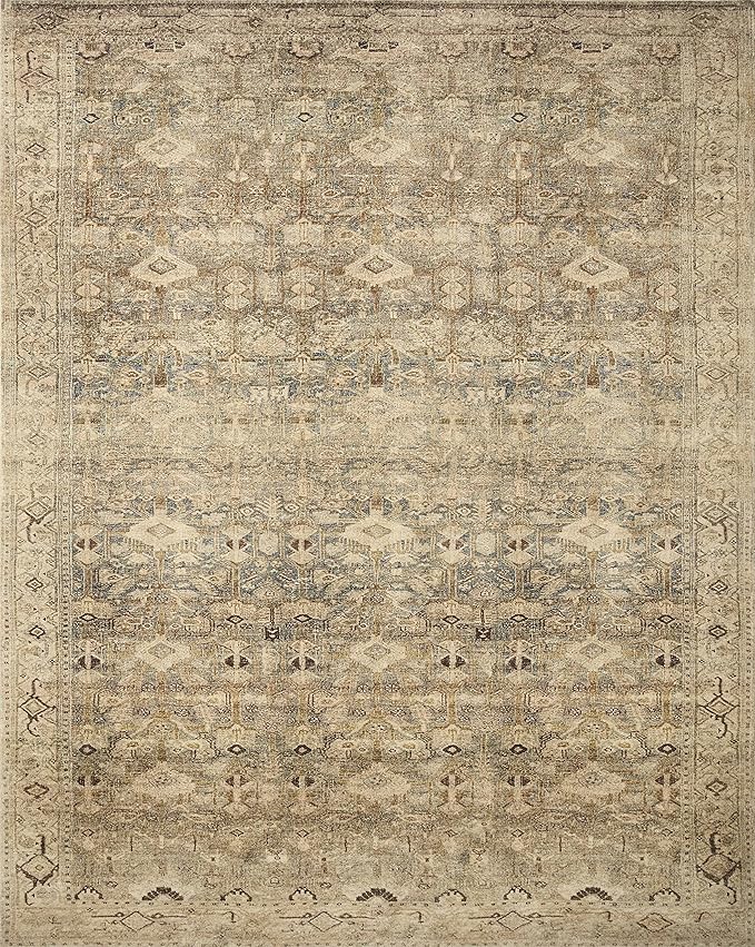 Loloi Margot Collection MAT-04 Antique/Sage 2'-6" x 11'-6" Runner Rug feat. CloudPile, No-Shed Easy Clean Large Patterned Area Rug for Living Room, Bedroom, Dining Area