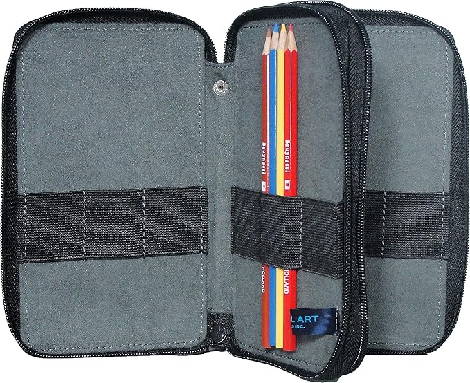 Speedball Art Products 252480 48 Pencil Storage Canvas Pencil Case, Chocolate