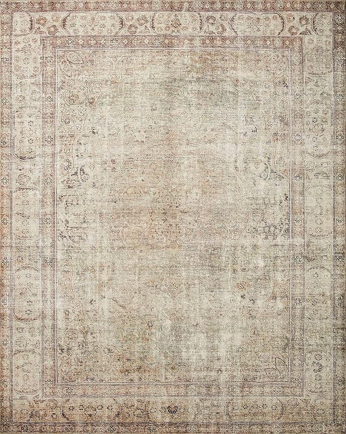 Loloi Margot Collection MAT-01 Antique/Sage 5'-0" x 7'-6" Area Rug feat. CloudPile, No-Shed Easy Clean Large Patterned Area Rug for Living Room, Bedroom, Dining Area