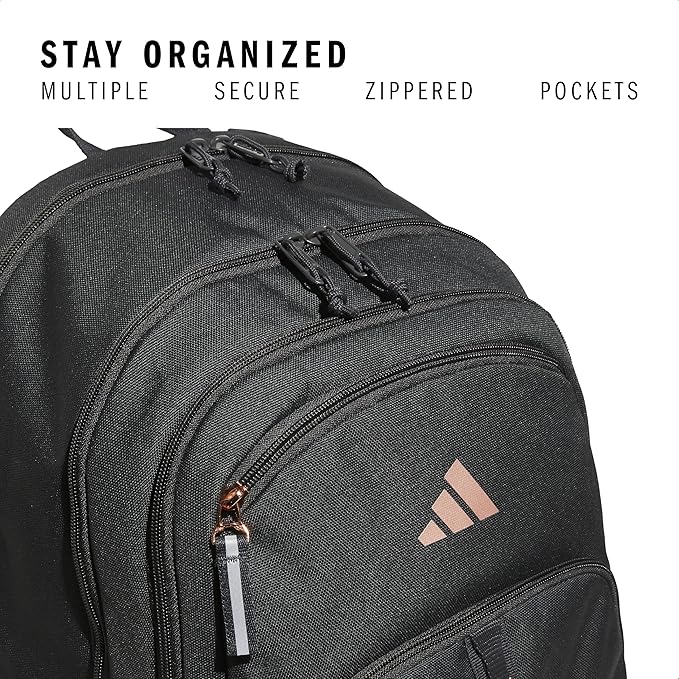 adidas Prime Backpack for Work, Travel Bag for Women and Men with Padded Compartment for Laptop