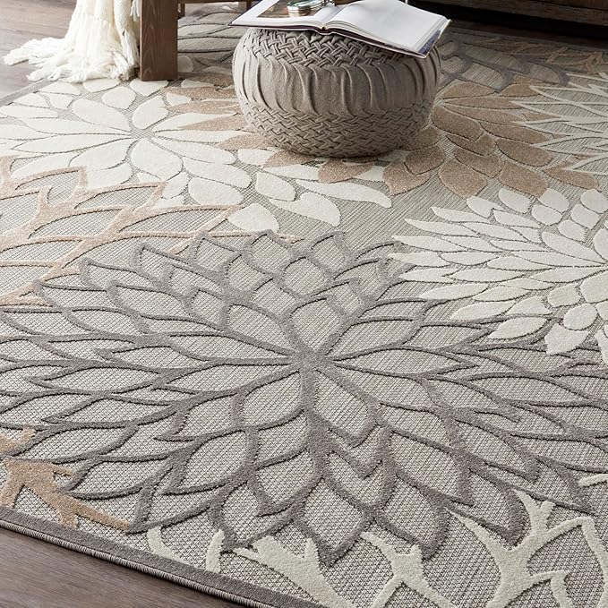 Nourison Home Aloha 7' x 10' Natural Outdoor Indoor/Outdoor Rug