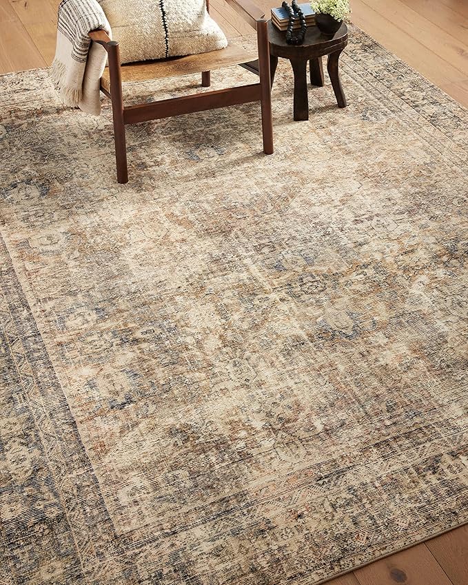 Loloi Amber Lewis Morgan Collection MOG-01 Sunset/Ink 2'-3" x 9'-6" 38" Thick Runner Rug feat. CloudPile, Neutral, Room Décor, Vintage Inspired, Livingroom, Bedroom, Dining Area