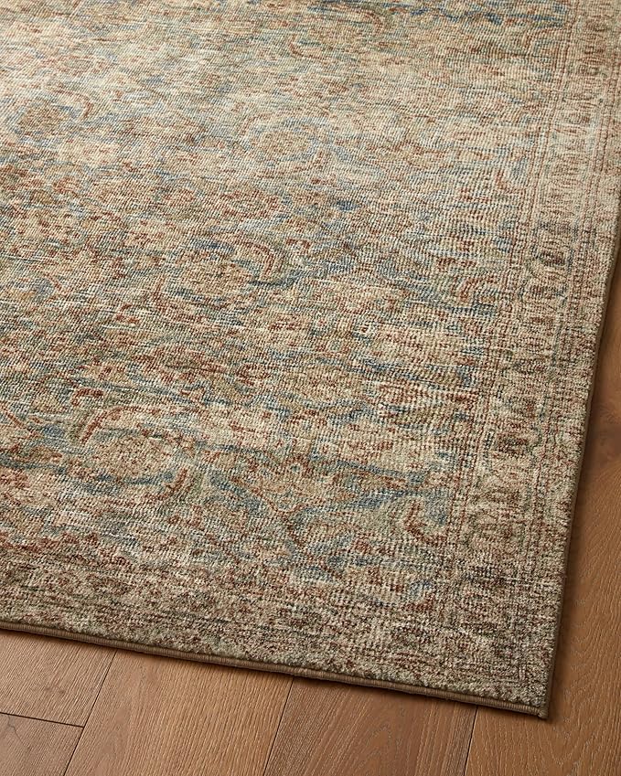 Loloi Amber Lewis Morgan Collection MOG-04 Sea/Sage 9'-6" x 13'-6" 38" Thick Area Rug feat. CloudPile, Neutral, Room Décor, Vintage Inspired, Livingroom, Bedroom, Dining Area