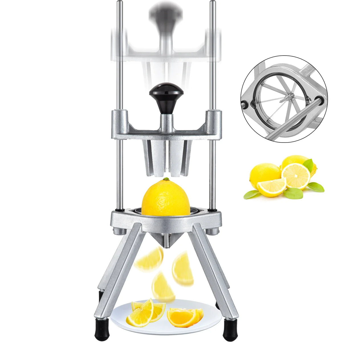 Lemon Wedge Slicer Chopper 4/6/8-Section Commercial Limes Wedger Fruit Vegetable Cutter Home Kitchen Appliance Gadgets
