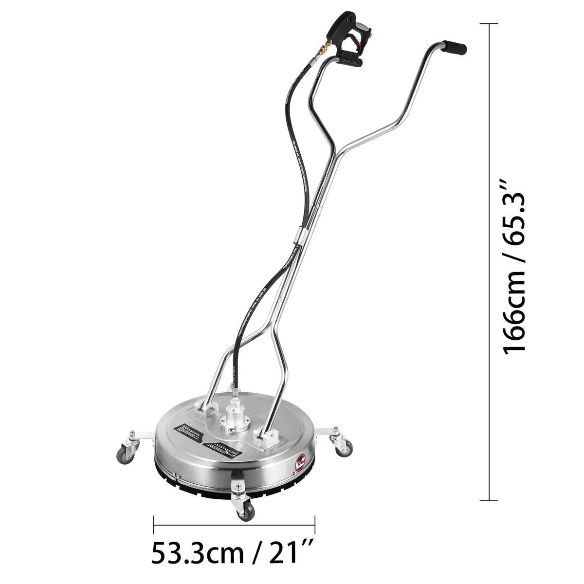 18-24 Inch Flat Surface Cleaner W/ 3 Nozzle Stainless Steel 4000PSI Pressure Washer Rotating Flat Surface Cleaning Machine