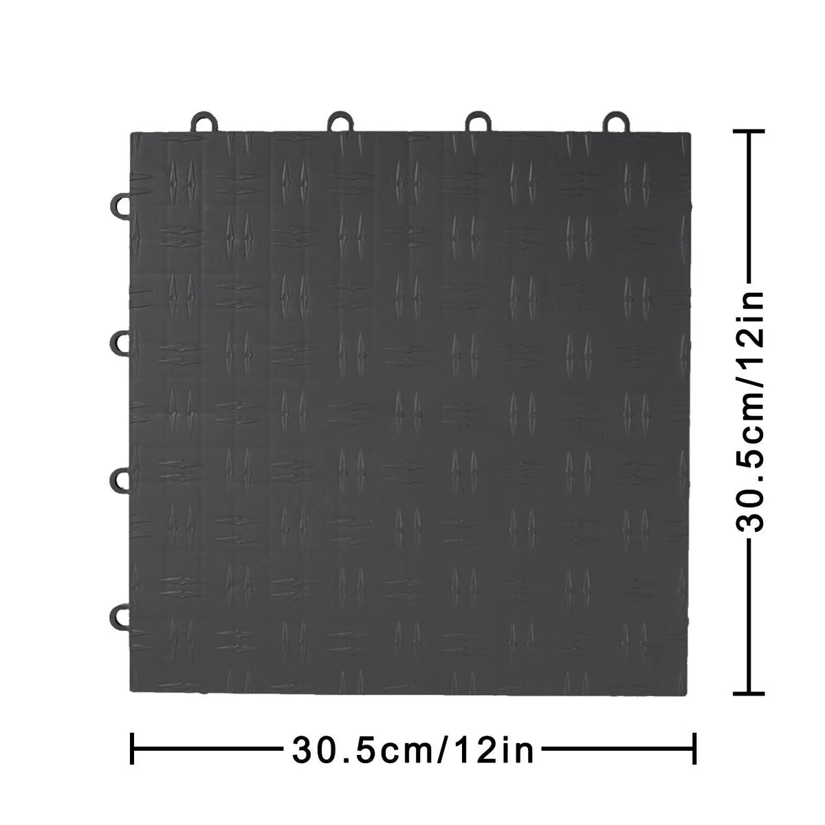 Garage Flooring Tiles 12"x12" 25 Or 50 Pack Graphite Interlock Flooring Diamond Garage Floor Suitable For Basement Gym Mat