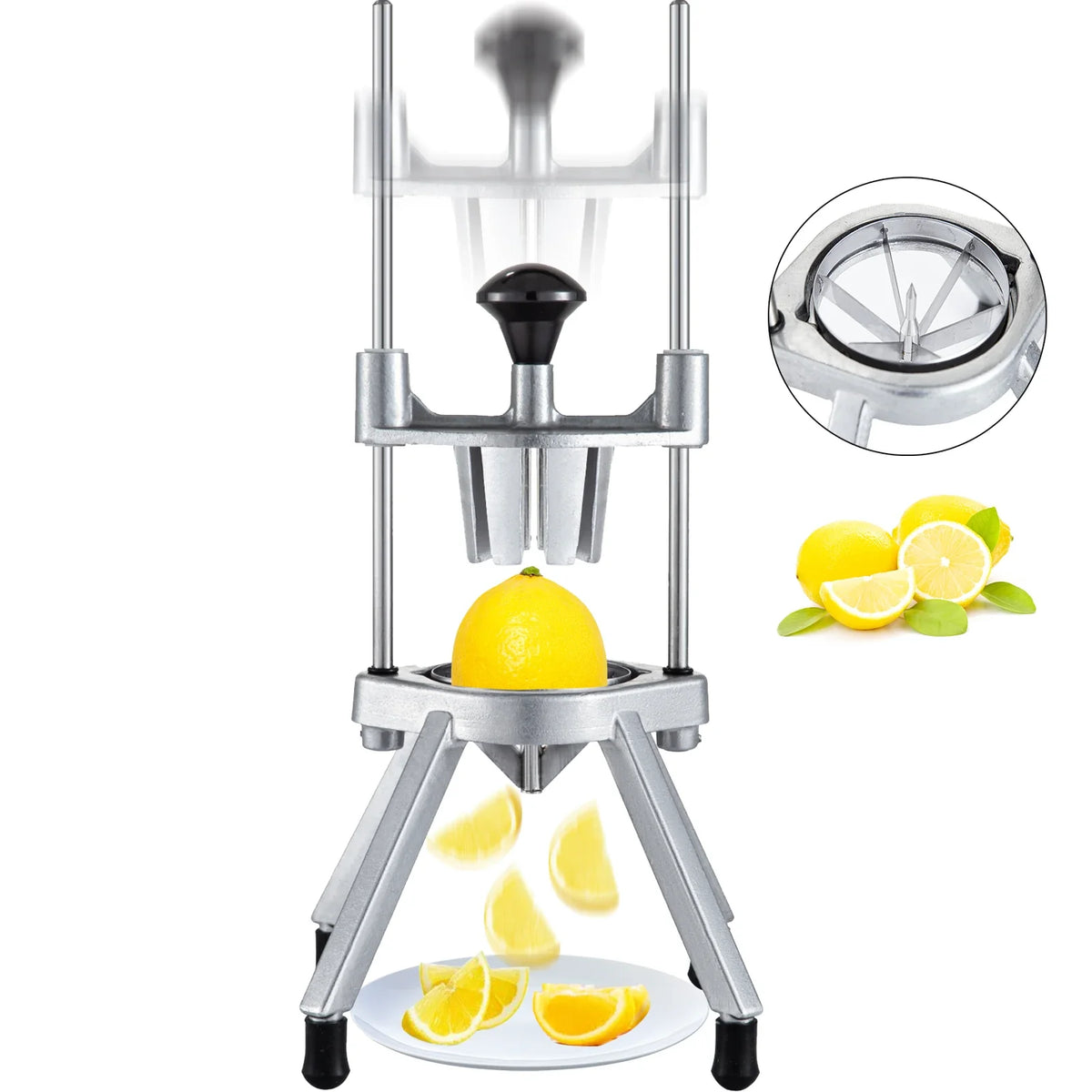 Lemon Wedge Slicer Chopper 4/6/8-Section Commercial Limes Wedger Fruit Vegetable Cutter Home Kitchen Appliance Gadgets