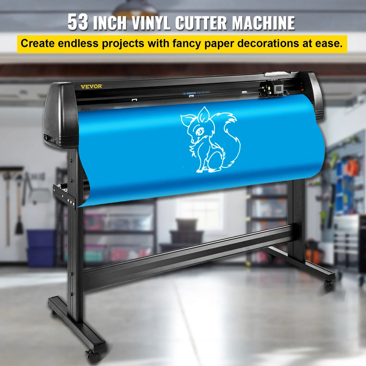 53 Inch Vinyl Cutter Plotter Machine 1350mm Vinyl Cutting Plotter Signmaster LCD Screen for DIY Advertising Label Making