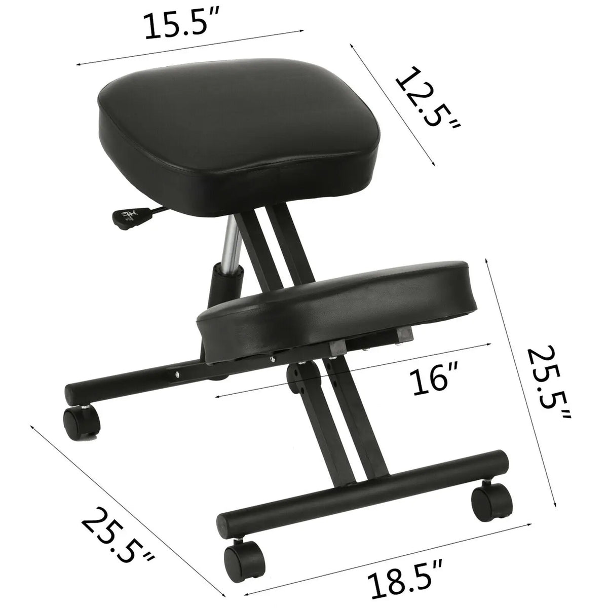 Ergonomic Kneeling Chair Adjustable Kneel Stool Thick Cushion for Balancing Back Body Shaping Home Office Computer Chair