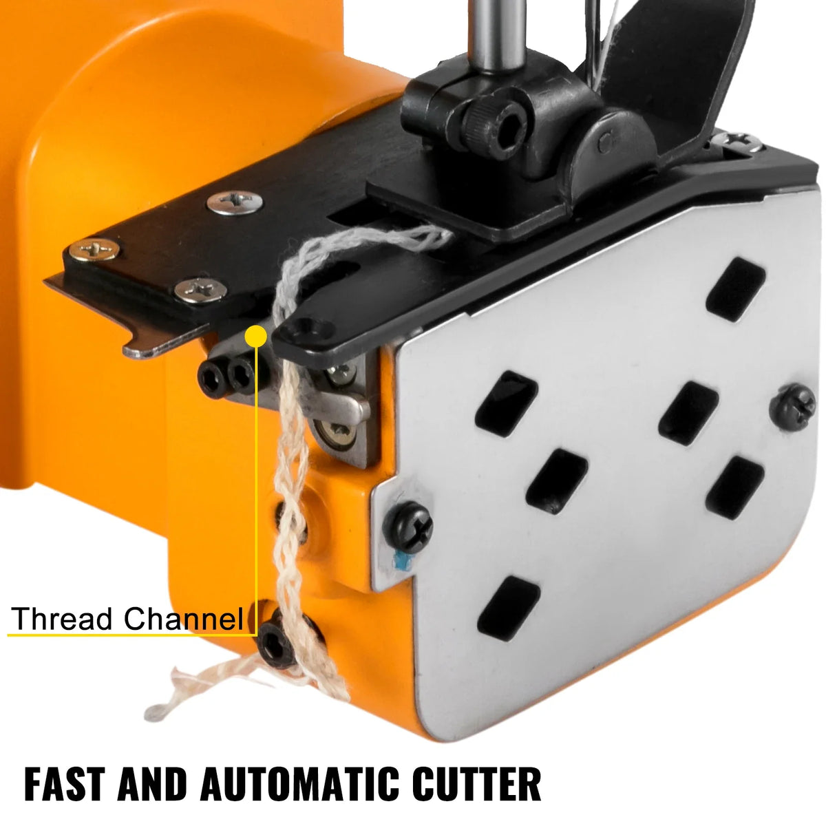 Portable Bag Closer Sewing Machine Bag Stitcher Yellow Adjustable Thickness Tightness GK9-370 Model for Express Company