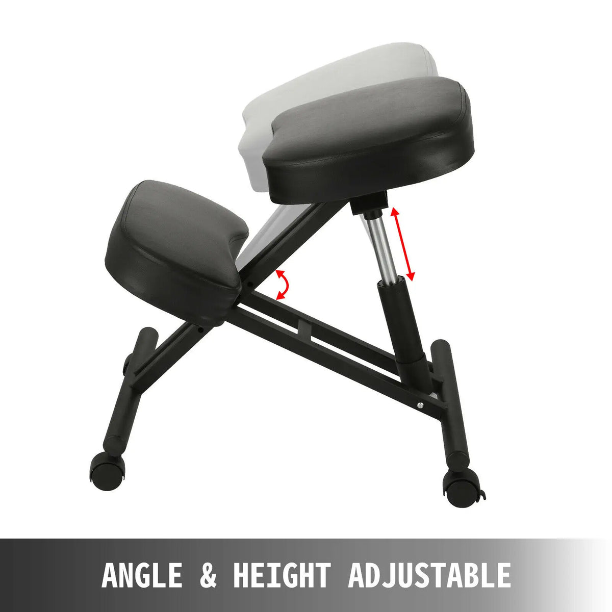 Ergonomic Kneeling Chair Adjustable Kneel Stool Thick Cushion for Balancing Back Body Shaping Home Office Computer Chair