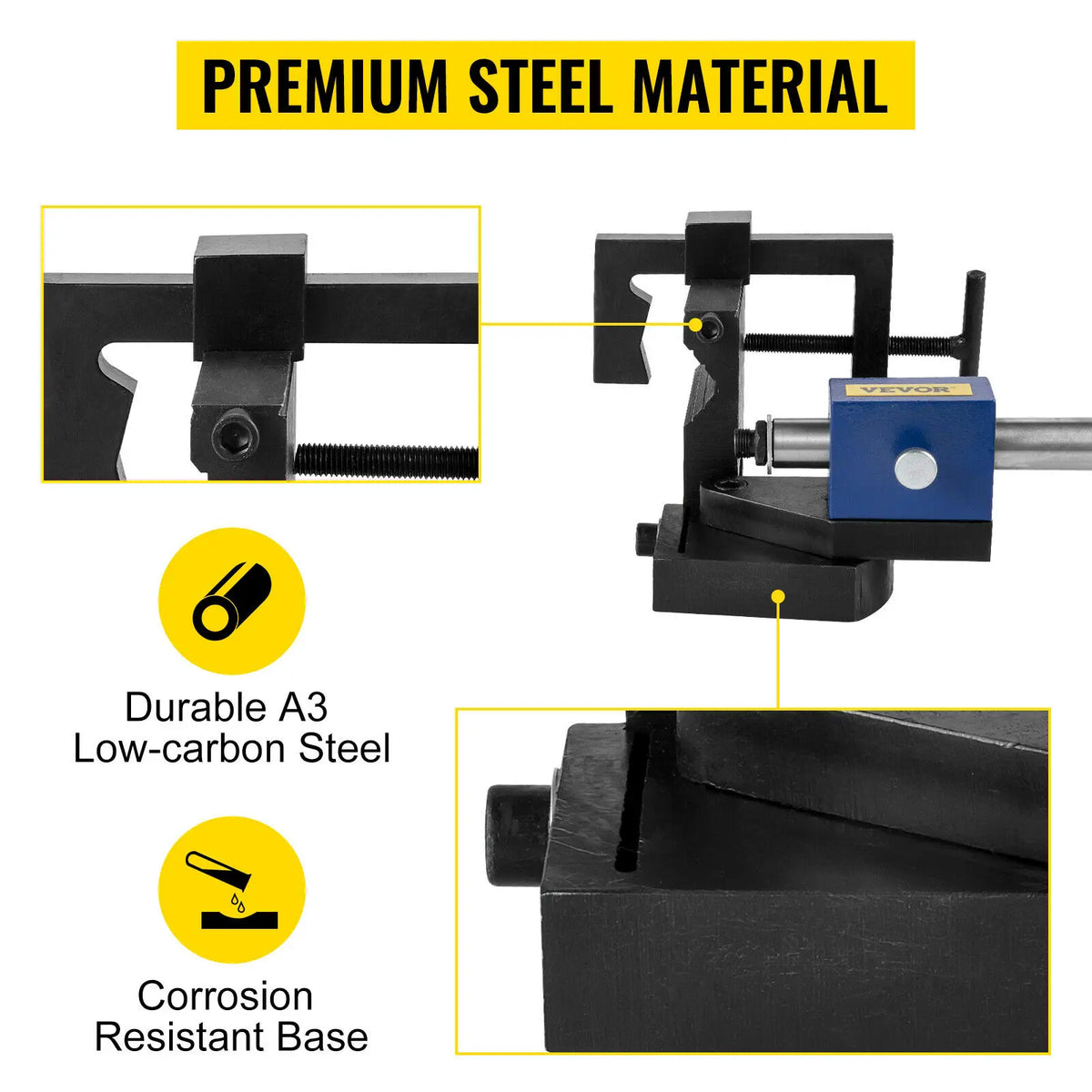 Tube Pipe Notcher Heavy Duty Flexible 0-50 Degree Rotation Angle for Creating Cracks in Pipes Cutting Metal Wood PVC Board