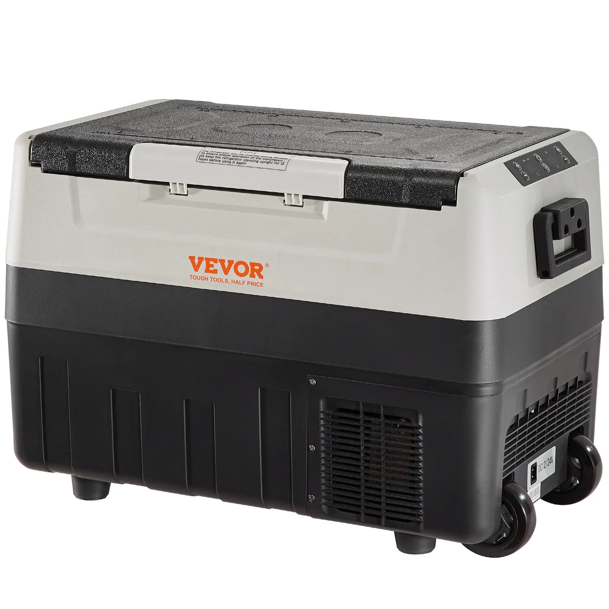 45L Car Refrigerator, 12V Car Fridge, Dual Zone Portable Freezer,-4℉-50℉ Range,12/24V DC and 100-240V AC Compressor Cooler