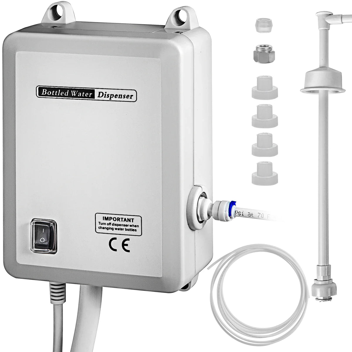 Bottled Water Dispensing Pump With PE Pipe 1 Gal/Min 40 PSI for Coffee Tea Machine Water Dispenser Refrigerator Ice Maker