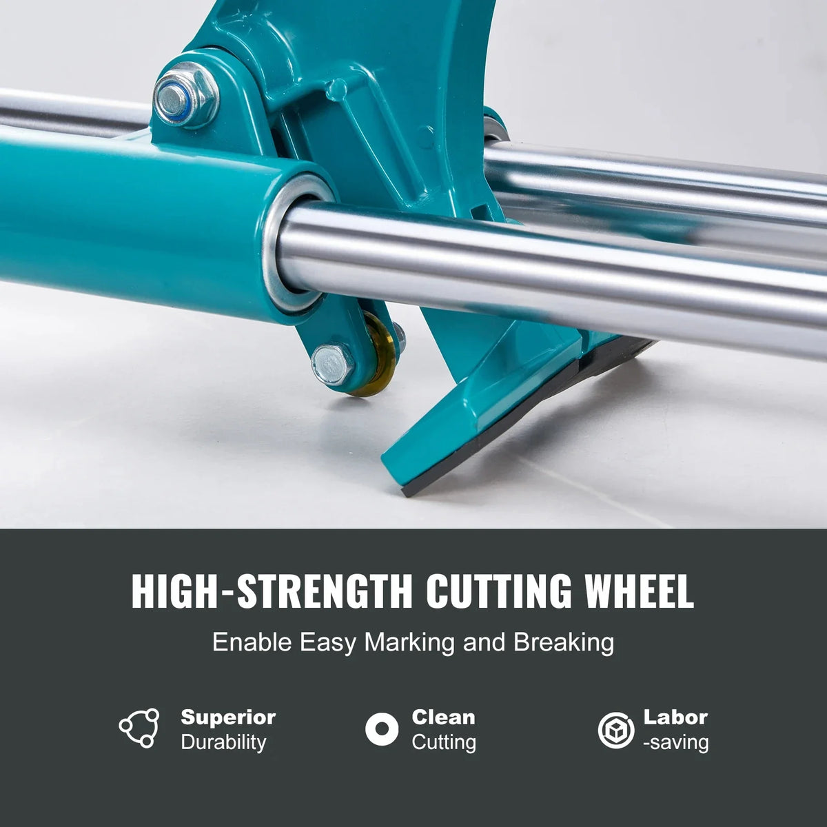 Manual Tile Cutter Laser Positioning Single Rails W/ Supporting Feet Professional Push Knife for Cutting Ceramic Porcelain