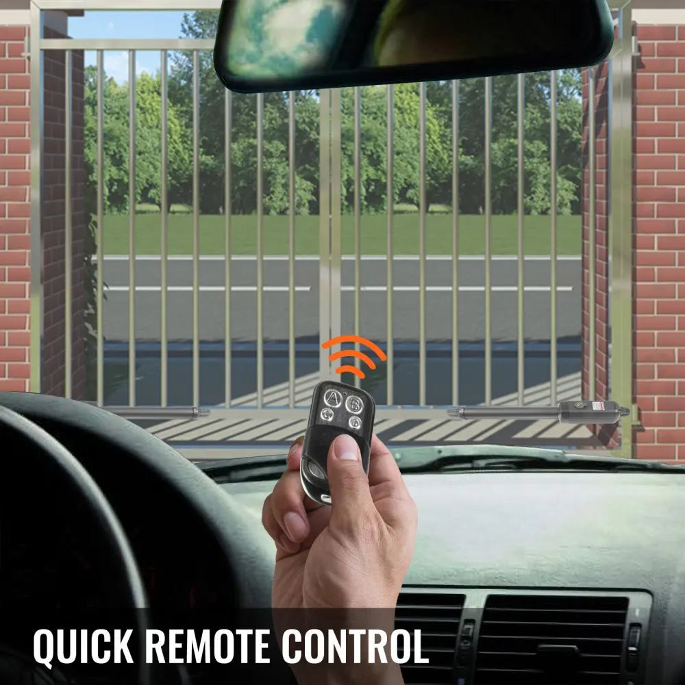 Dual Swing Gate Opener Heavy Duty Automatic Gate Opener Up to   18ft Long Gate AC Powered 50W Automatic Gate Openers
