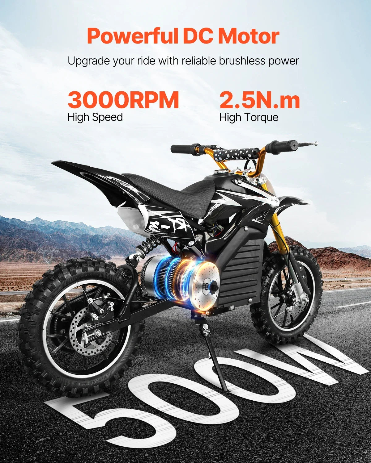 500W Electric Brushless DC Motor Kit 36V Motor with Controller Throttle Grip Kit for Go Karts E-Bike Motorcycle Scooter