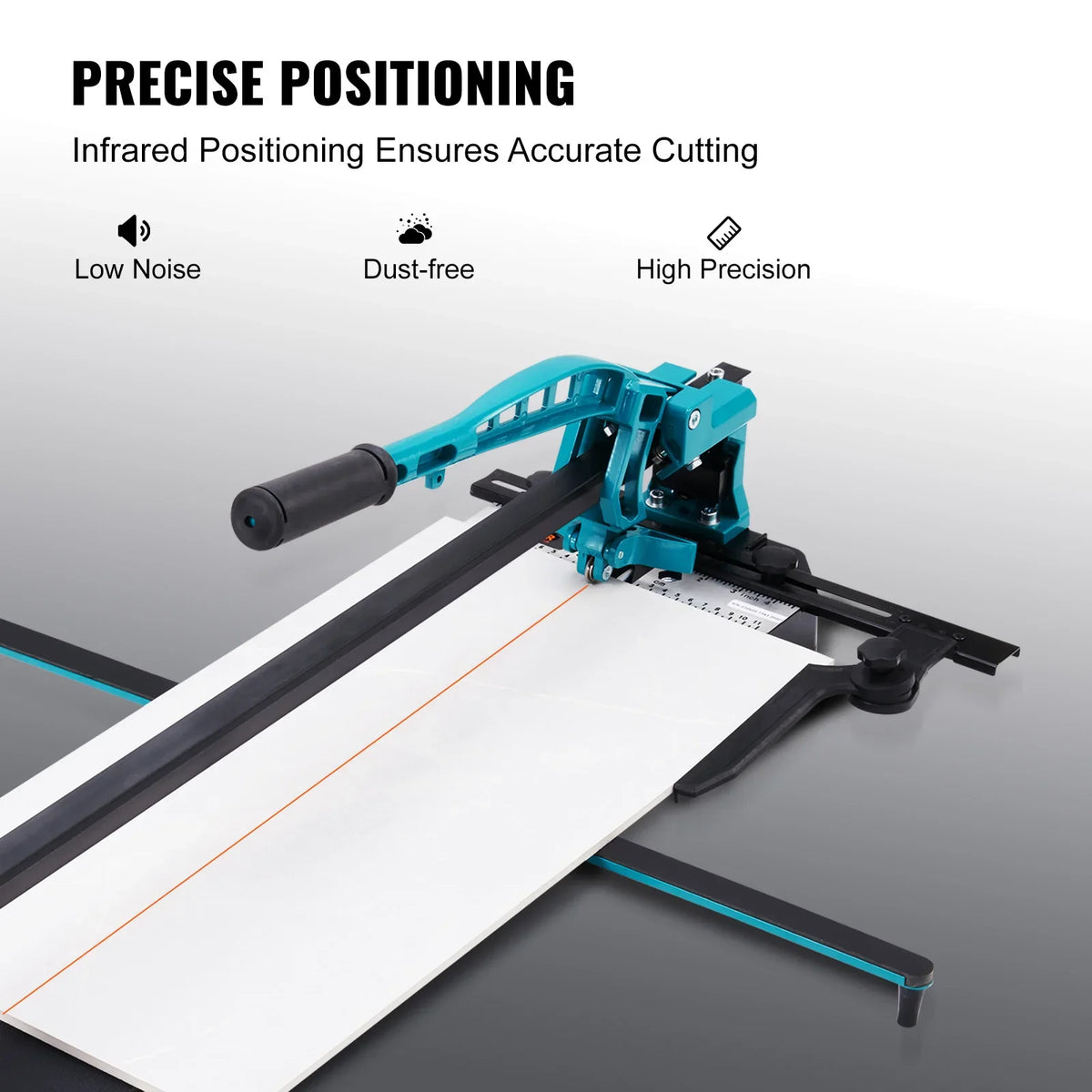 1200mm Manual Tile Cutter,Porcelain Ceramic Tile Cutter Tungsten Carbide Cutting Wheel,Infrared Positioning,Anti-Skid Feet