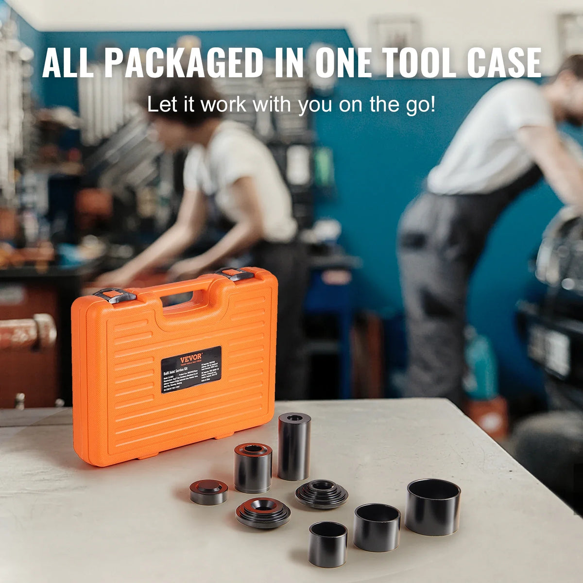 25/23/21/10 PCS Ball Joint Press Kit C-press Ball Joint Tools Steel Brake Anchor Pins Press and Removal Tools with Case