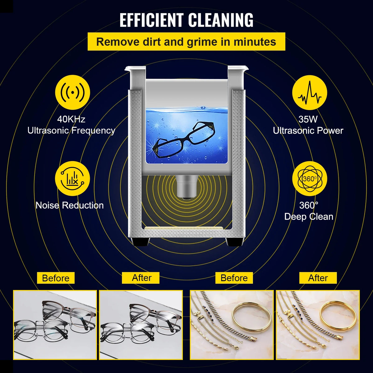 Home Appliance 0.8L 2L 3L 6L 15L Ultrasonic Cleaner Portable Washing Machine Dishwasher Lave-Dishes Ultrasound Bath Sonic