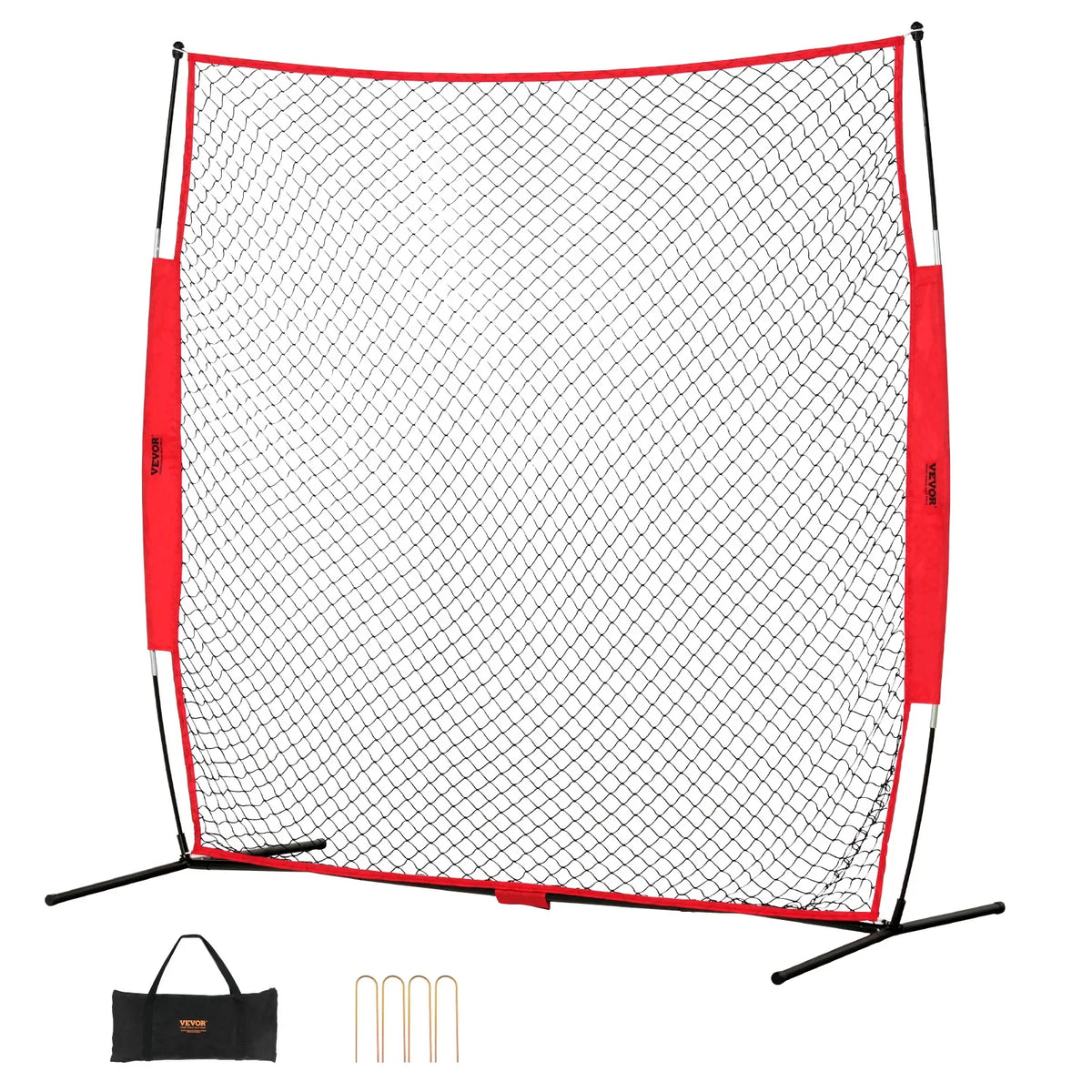 Barricade Backstop Net Ball Sport Barrier Netting Portable Practice Equipment with Carry Bag Protect Screen for Training