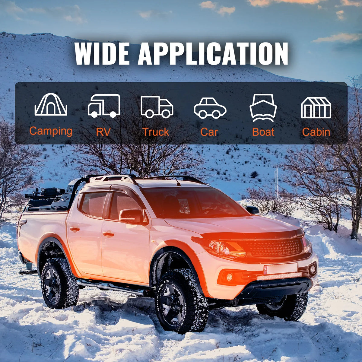 8 KW Diesel Air Heater Bluetooth App Control Remote Control and LCD Portable Parking Heater for Home RV Trailer Camper Van