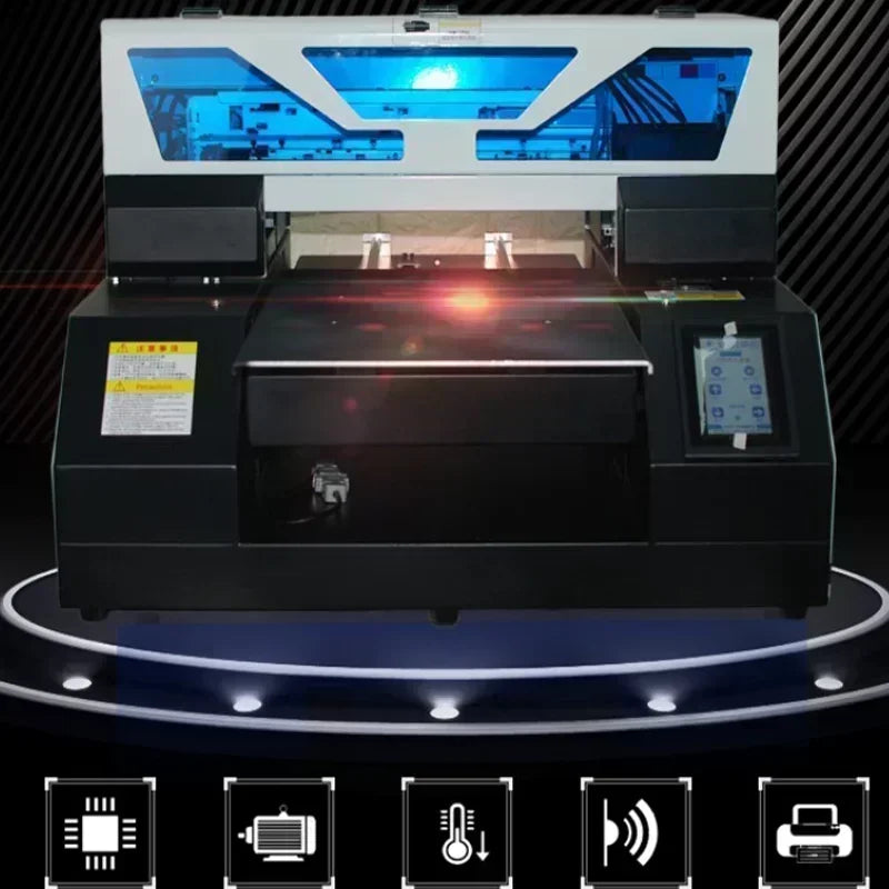 A3 UV Bottle Printing For Phone Case Glass Wood Acrylic A4 UV Flatbed Printer Sticker Label Printer  UV Printer