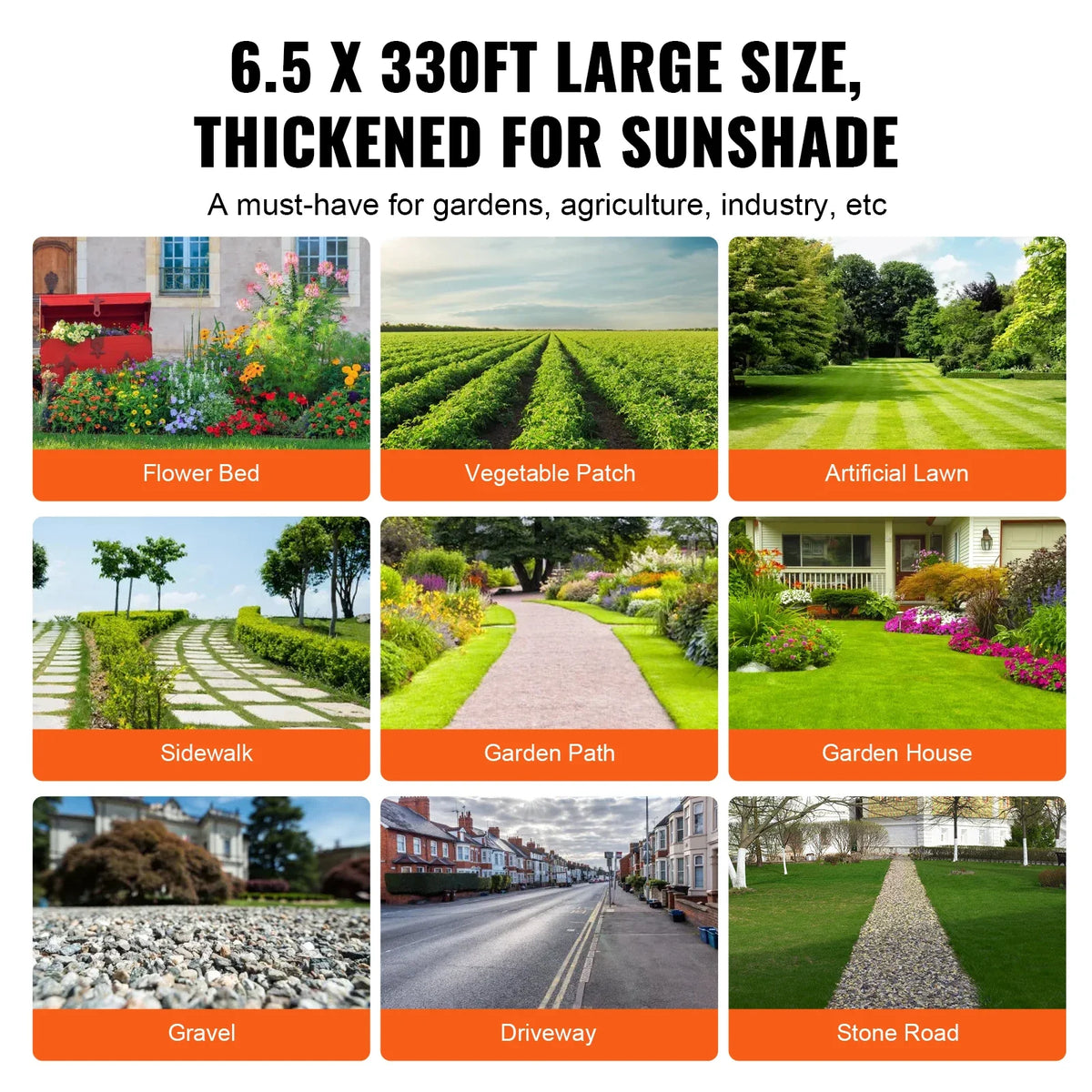 Weed Barrier Landscape Fabric Heavy Duty Garden Weed Fabric Woven PP Driveway Fabric Weed Blocker Weed Mat for Landscaping